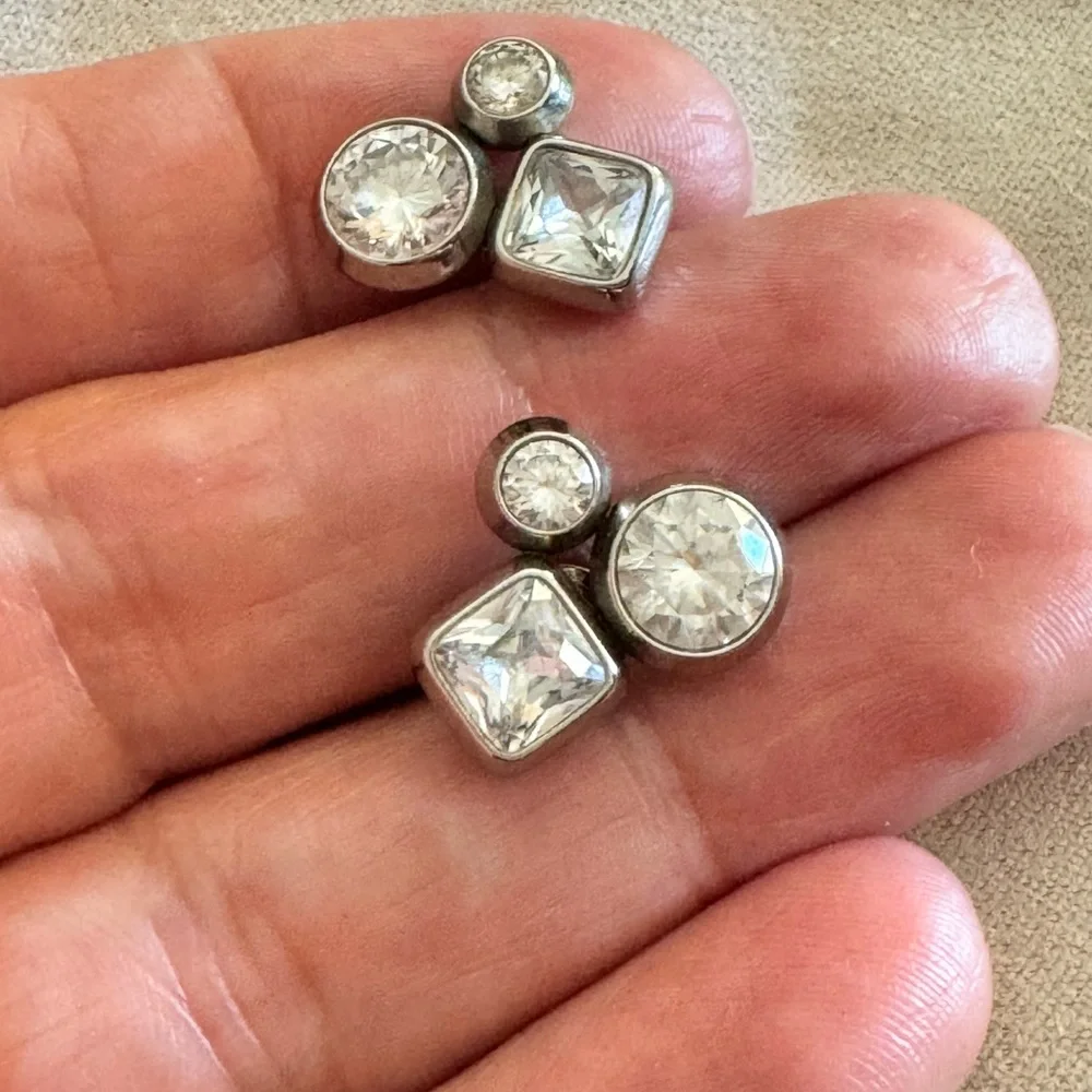 Michael Korse crystal stud earrings